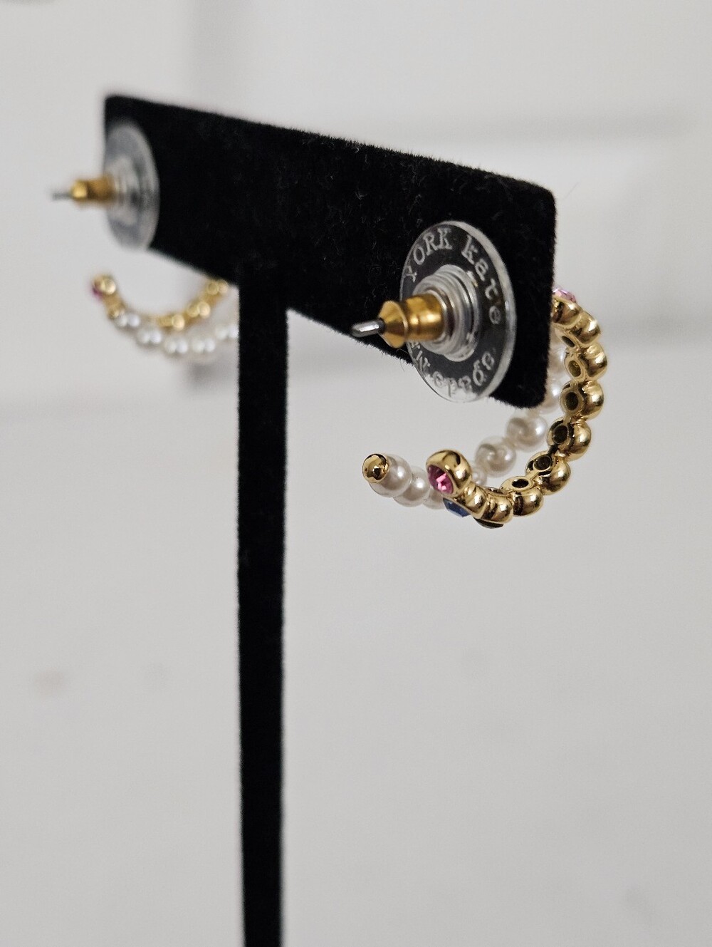 Kate Spade NY NWT Double Huggie Earrings - Picture 4 of 6